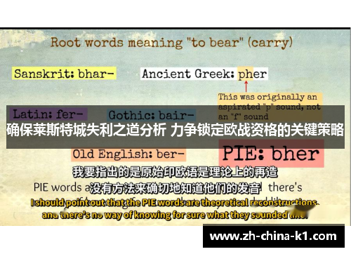 确保莱斯特城失利之道分析 力争锁定欧战资格的关键策略